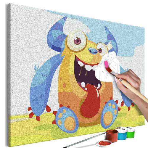 Mal selv billede - Cute Monster 60 x 40 cm