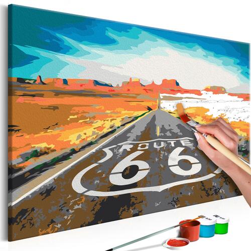 Mal selv billede - Route 66 60 x 40 cm