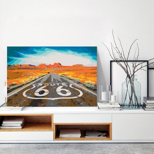 Mal selv billede - Route 66 60 x 40 cm