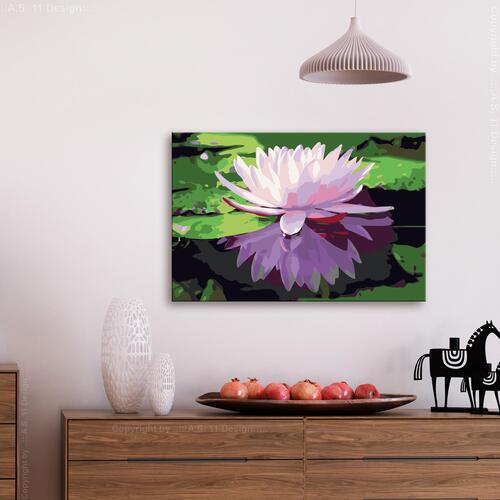 Mal selv billede - Water Lily 60 x 40 cm