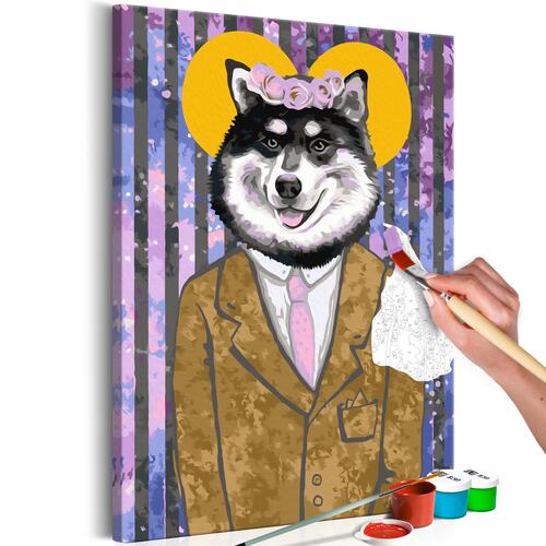 Mal selv billede - Dog in Suit 40 x 60 cm