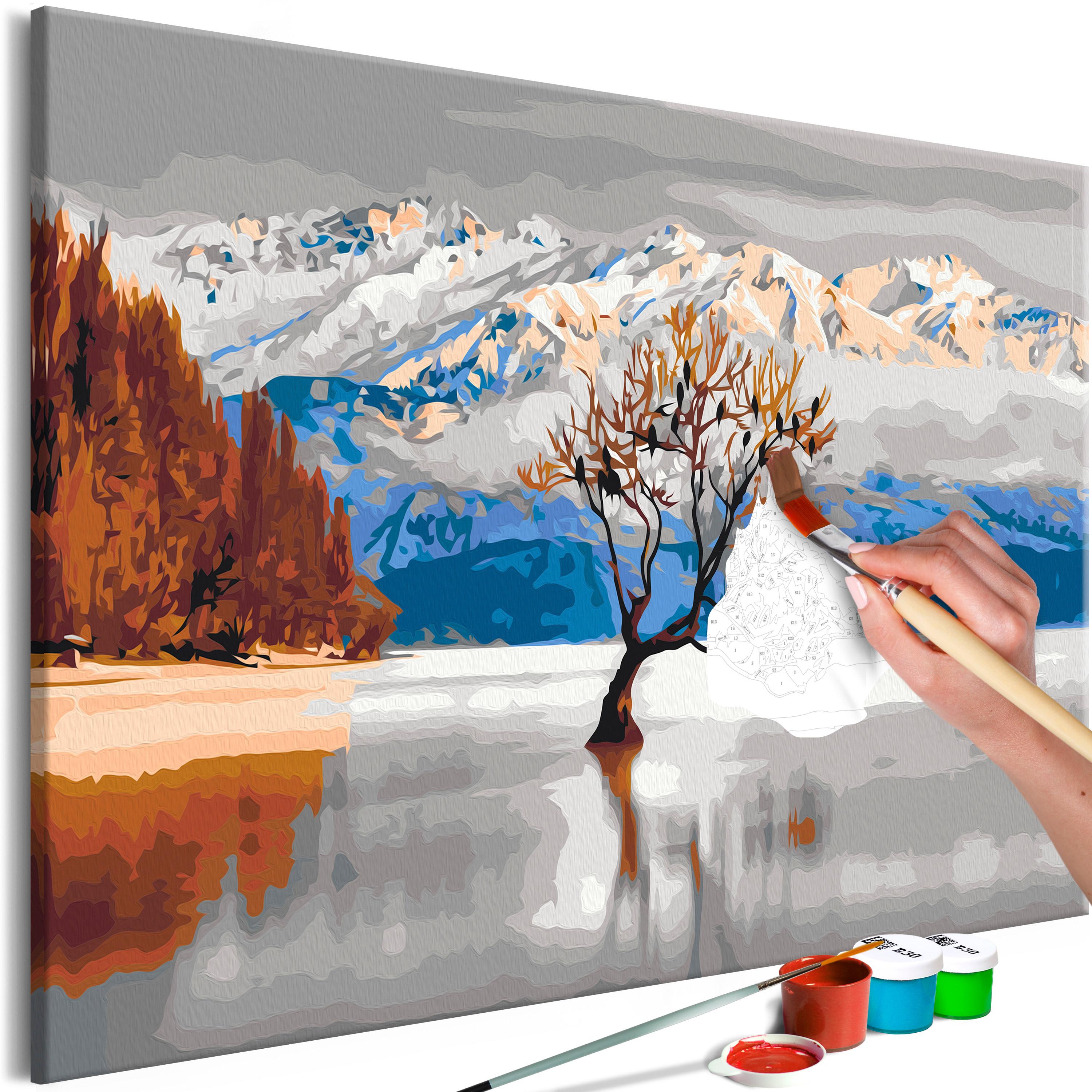 Mal selv billede - Wanaka Lake 60 x 40 cm