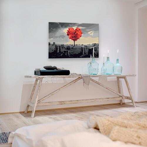 Mal selv billede - Heart-Shaped Tree 60 x 40 cm