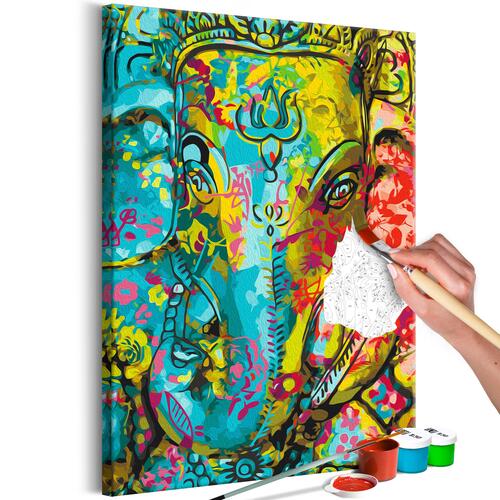 Mal selv billede - Colourful Ganesha 40 x 60 cm