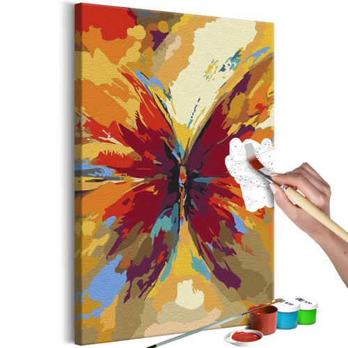 Mal selv billede - Multicolored Butterfly 40 x 60 cm