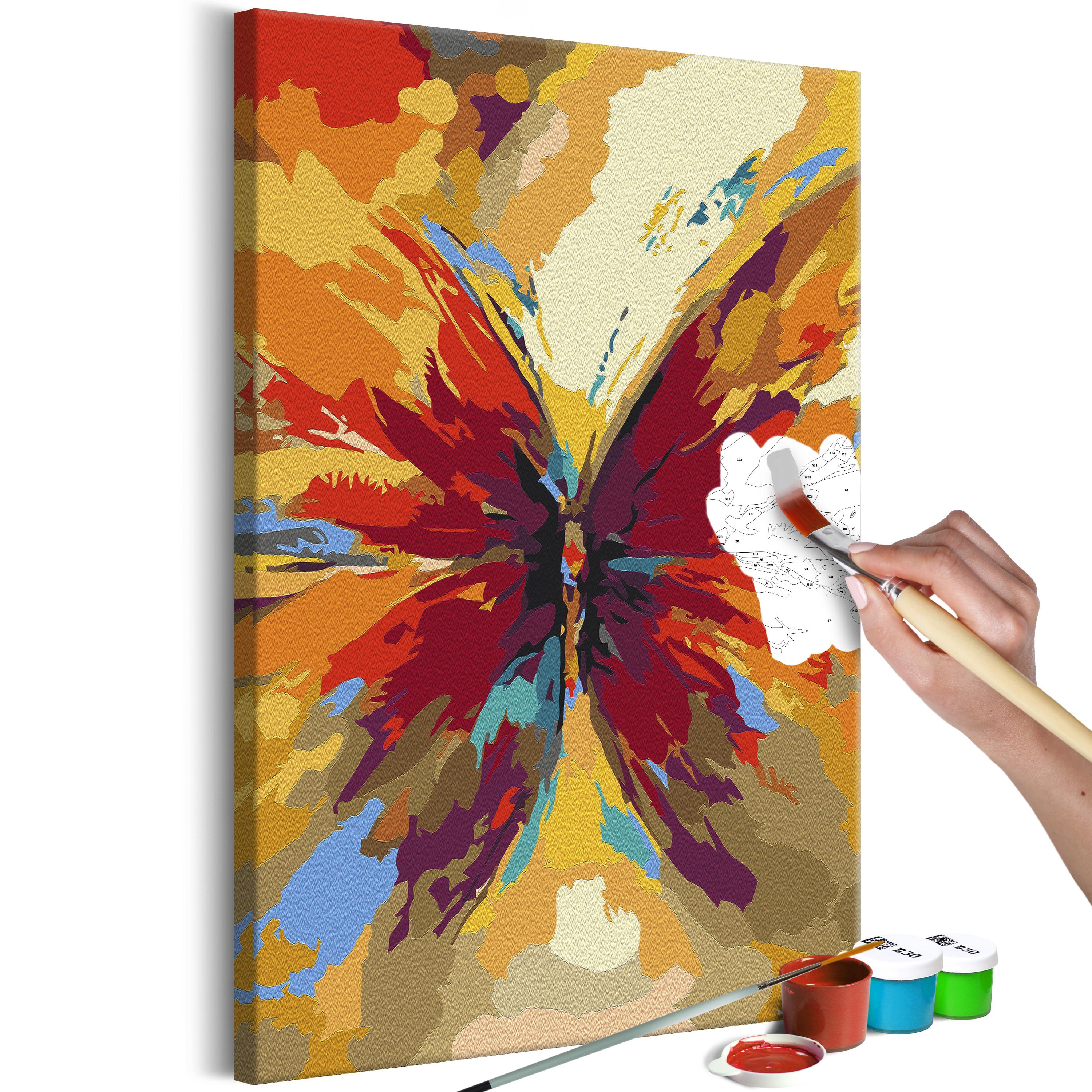 Mal selv billede - Multicolored Butterfly 40 x 60 cm
