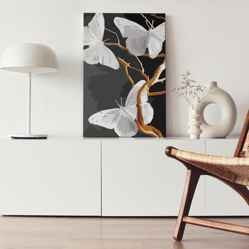 Mal selv billede - Butterflies on a Twig 40 x 60 cm