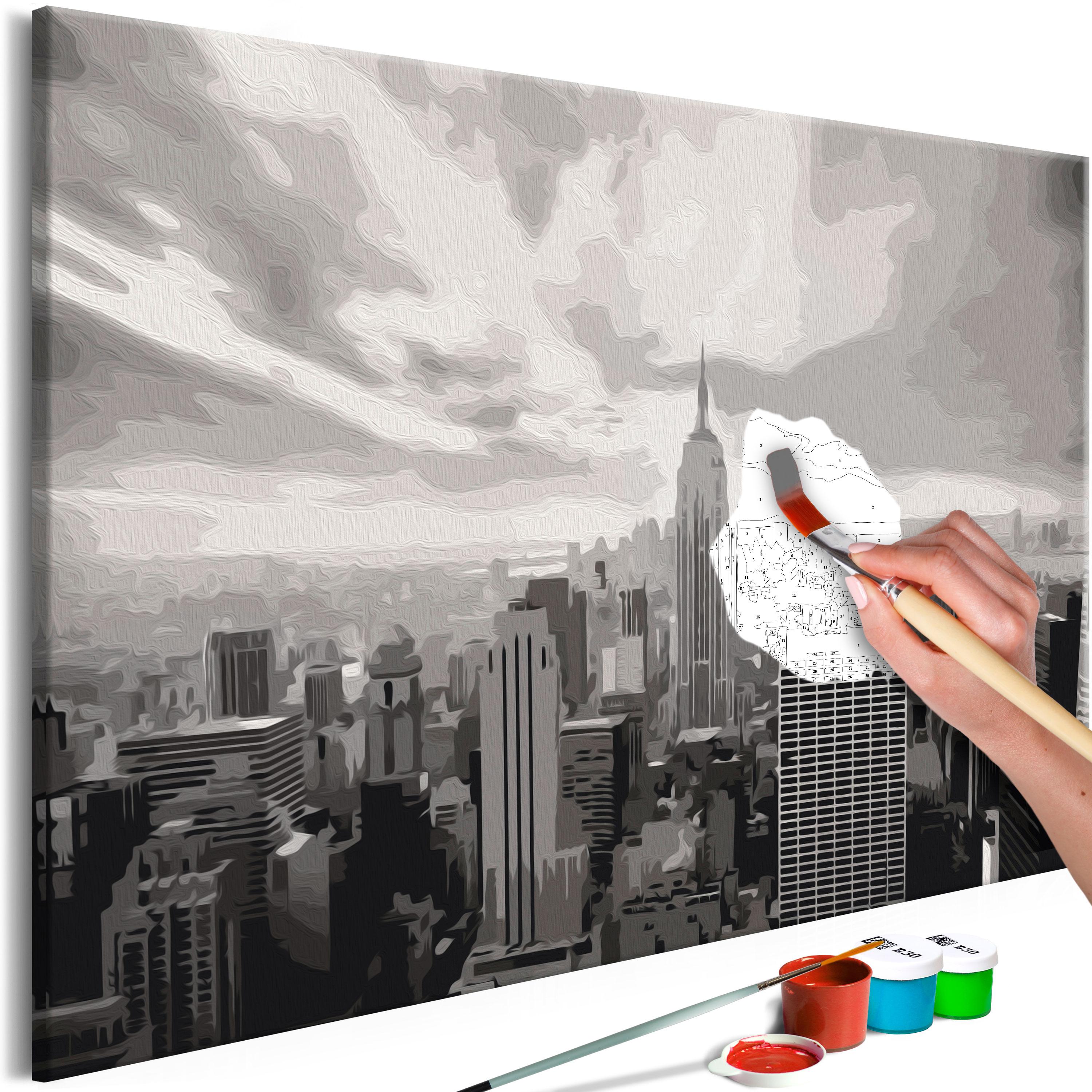 Mal selv billede - Grey New York 60 x 40 cm