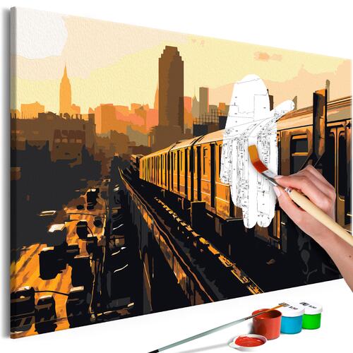 Mal selv billede - New York Subway 60 x 40 cm