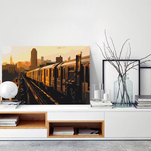 Mal selv billede - New York Subway 60 x 40 cm