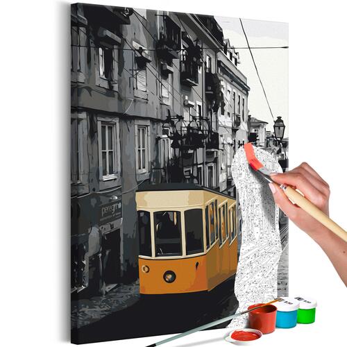 Mal selv billede - Tram in Lisbon 40 x 60 cm