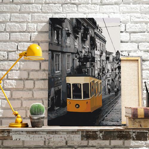 Mal selv billede - Tram in Lisbon 40 x 60 cm