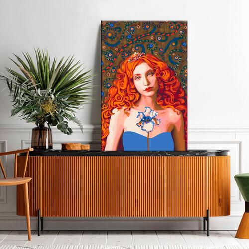 Mal selv billede - Woman With an Iris 40 x 60 cm