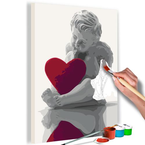 Mal selv billede - Angel (Red Heart) 40 x 60 cm