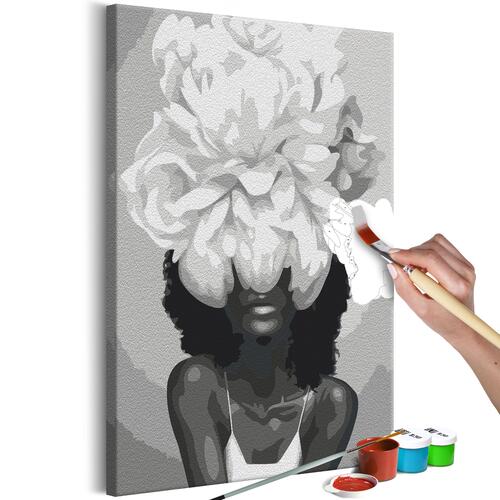 Mal selv billede - White Flower 40 x 60 cm