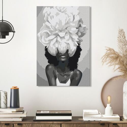 Mal selv billede - White Flower 40 x 60 cm