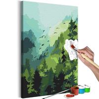 Mal selv billede - Forest and Birds 40 x 60 cm