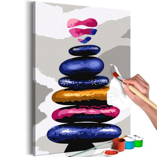 Mal selv billede - Colored Pebbles 40 x 60 cm