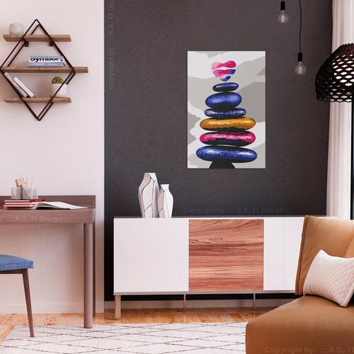 Mal selv billede - Colored Pebbles 40 x 60 cm