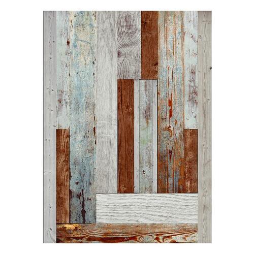 Tapet - Labyrinth of wooden planks 50 x 1000 cm