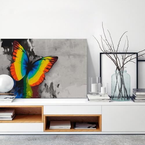 Mal selv billede - Colourful Butterfly 60 x 40 cm