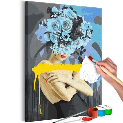 Mal selv billede - Bouquet on the Head 40 x 60 cm
