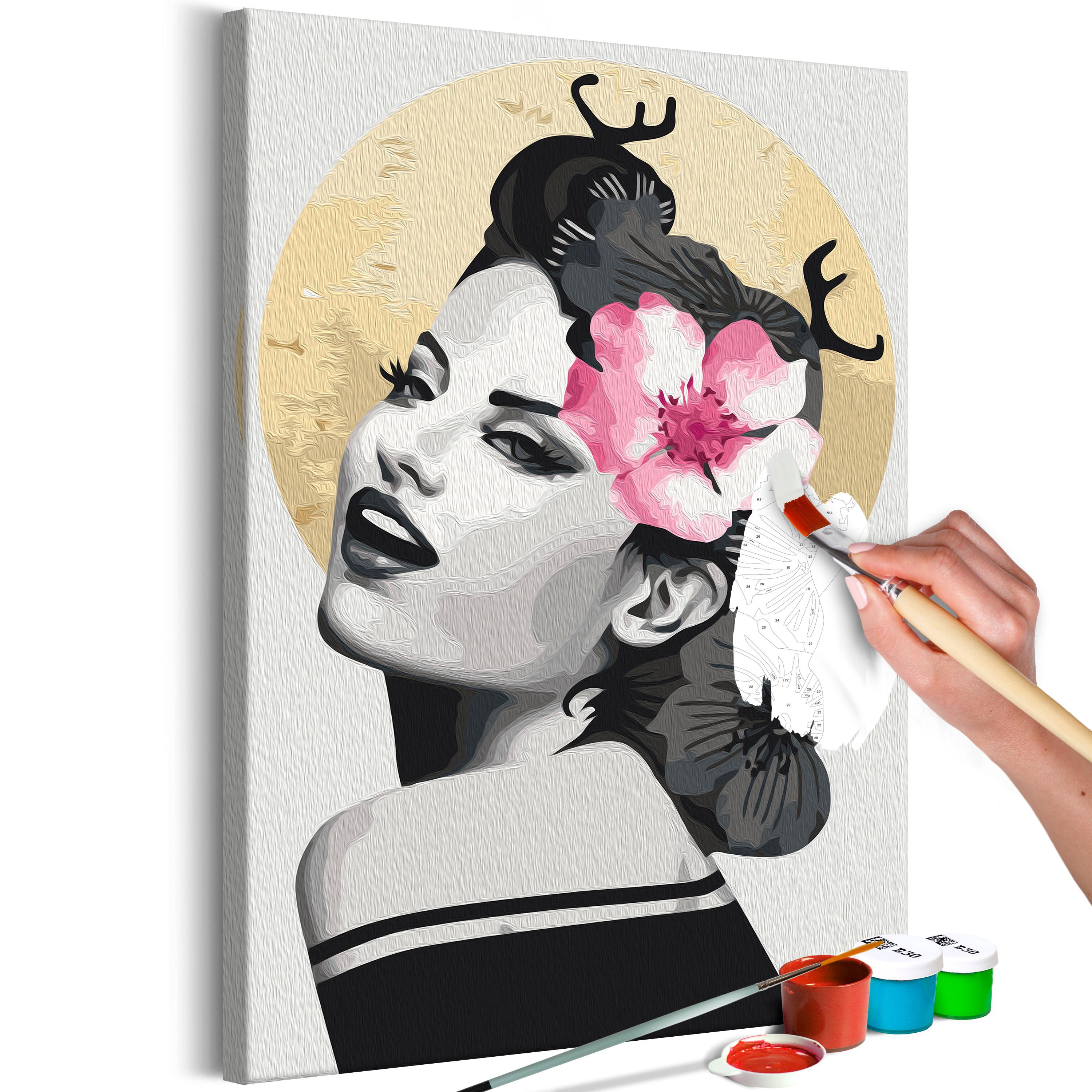 Mal selv billede - Happy Pin Up 40 x 60 cm