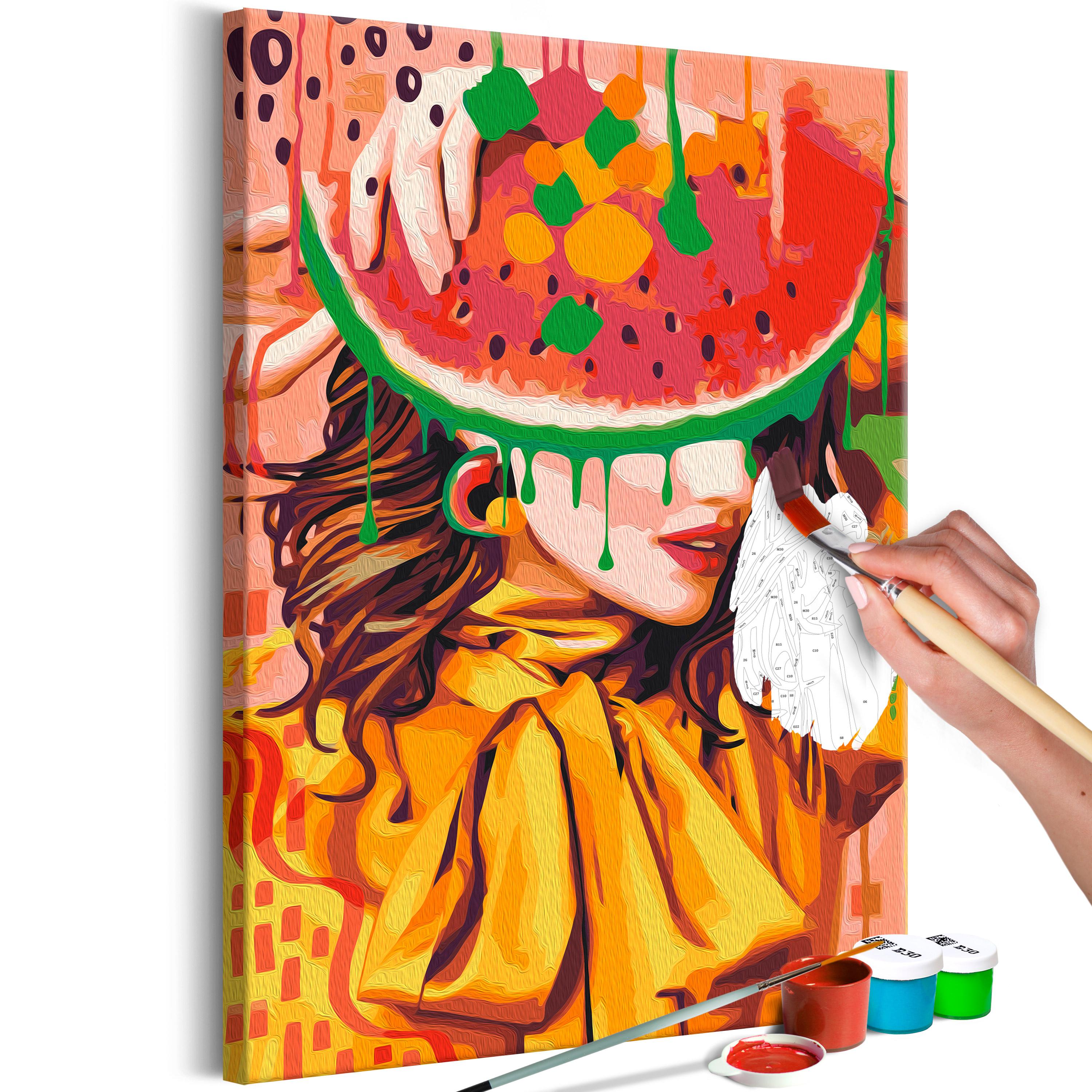 Mal selv billede - Juicy Watermelon 40 x 60 cm