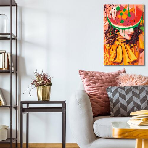 Mal selv billede - Juicy Watermelon 40 x 60 cm