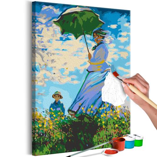 Mal selv billede - Claude Monet: Woman with a Parasol 40 x 60 cm