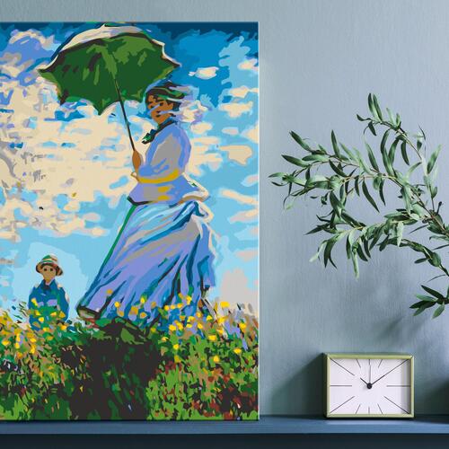 Mal selv billede - Claude Monet: Woman with a Parasol 40 x 60 cm