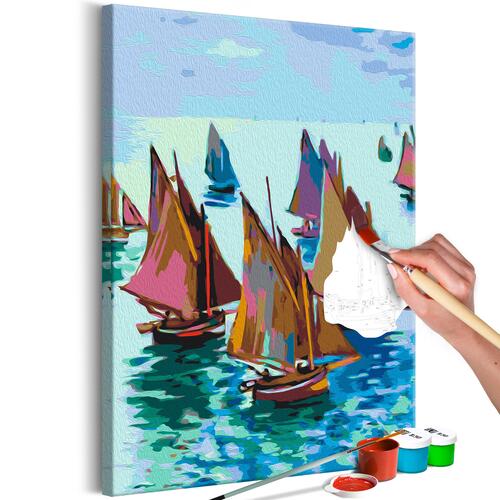 Mal selv billede - Claude Monet: Fishing Boats 40 x 60 cm