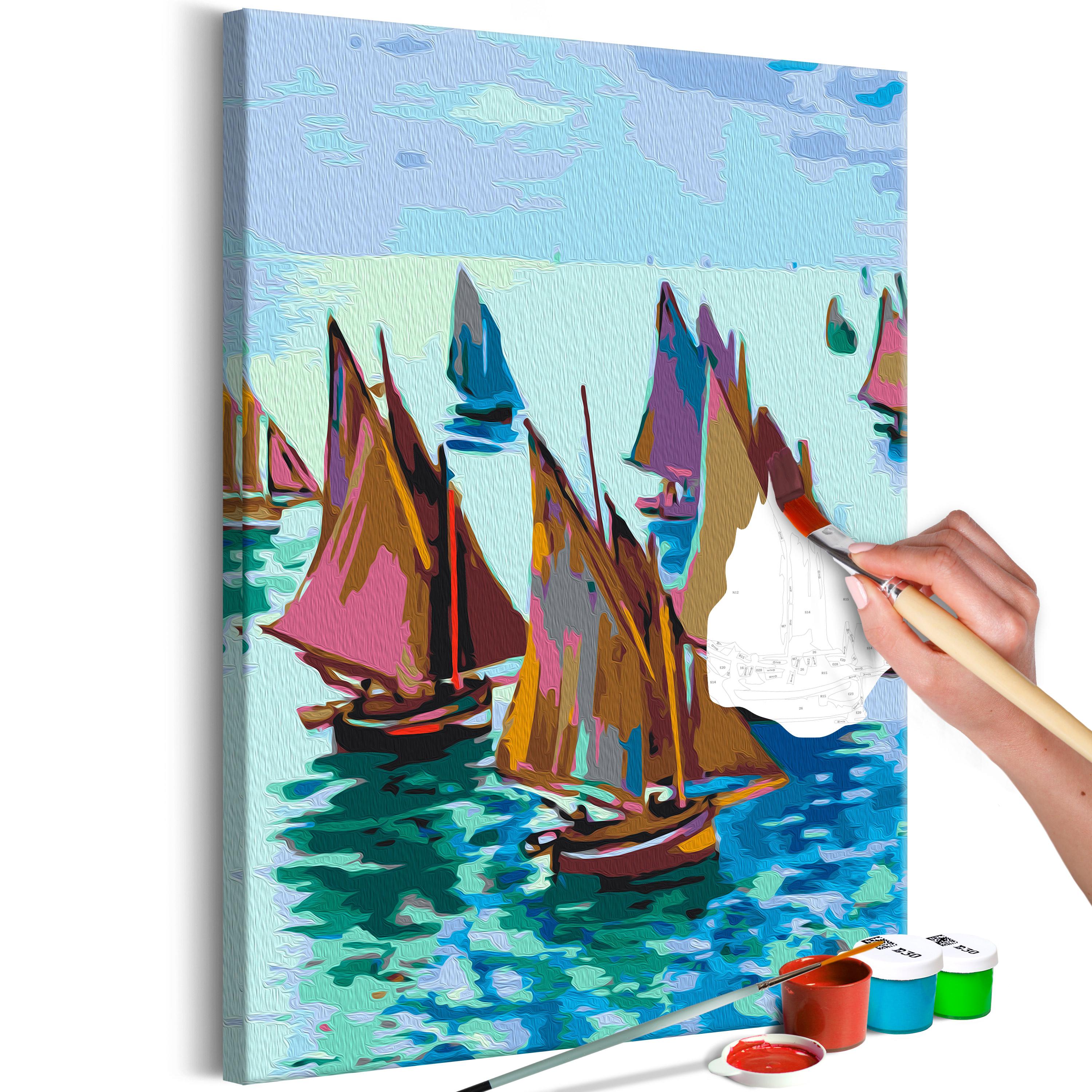Mal selv billede - Claude Monet: Fishing Boats 40 x 60 cm
