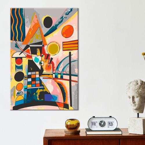 Mal selv billede - Vasily Kandinsky: Swinging 40 x 60 cm