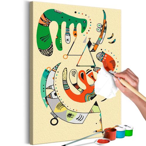 Mal selv billede - Vasily Kandinsky: Vert et rouge 40 x 60 cm
