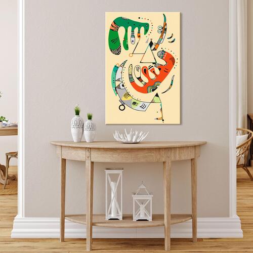 Mal selv billede - Vasily Kandinsky: Vert et rouge 40 x 60 cm
