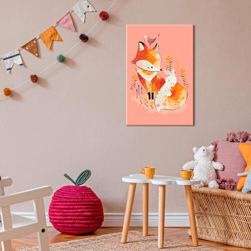 Mal selv billede - Fox and Rabbit 40 x 60 cm