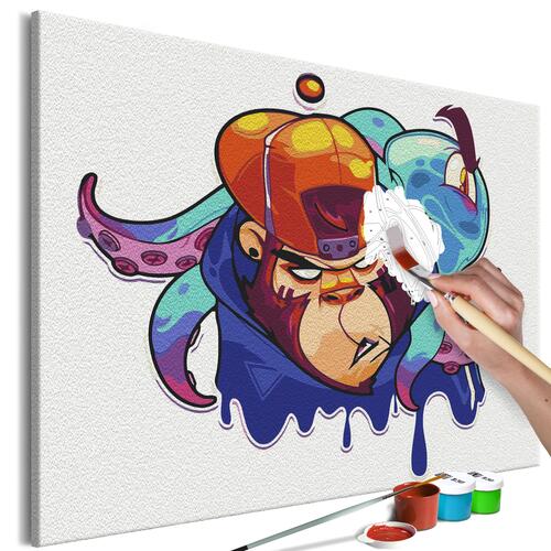 Mal selv billede - Monkey Graffiti 60 x 40 cm