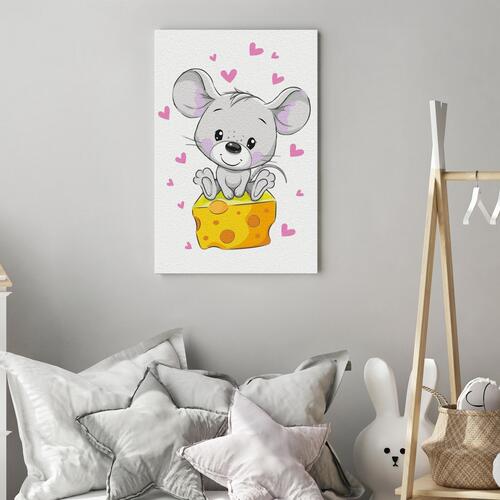 Mal selv billede - Mouse in Love 40 x 60 cm