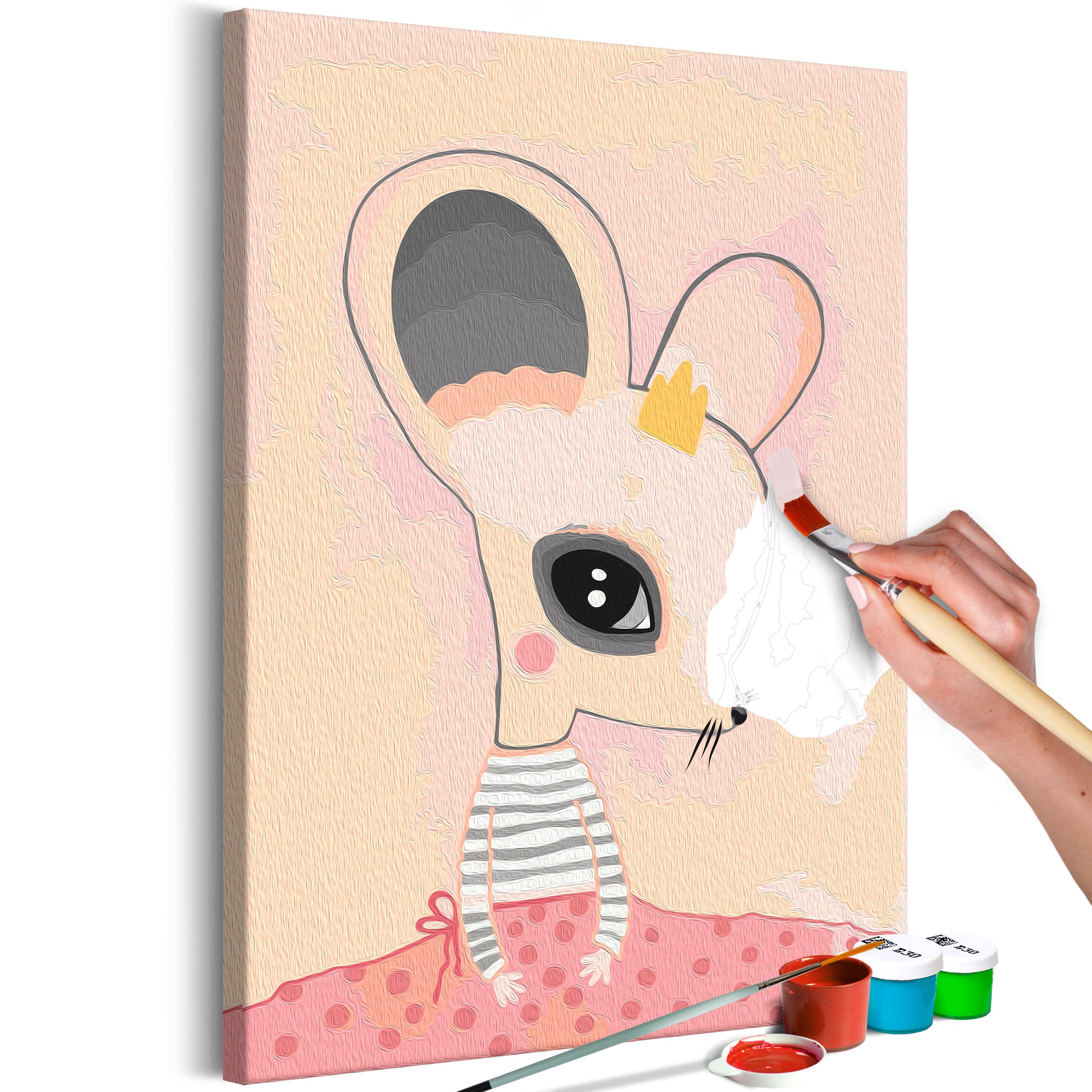Mal selv billede - Ashamed Mouse 40 x 60 cm