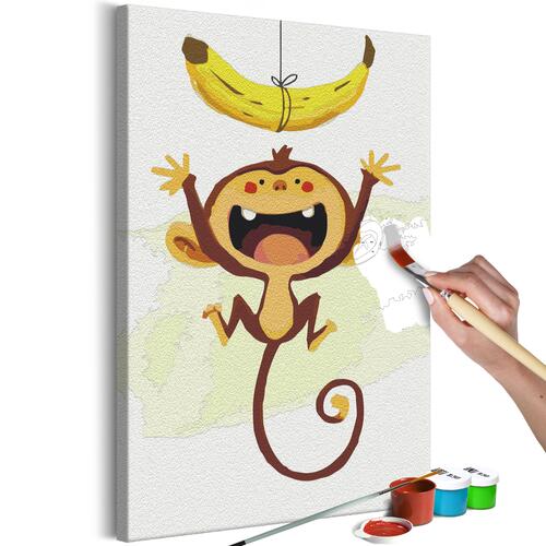 Mal selv billede - Hungry Monkey 40 x 60 cm