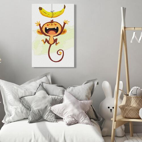 Mal selv billede - Hungry Monkey 40 x 60 cm