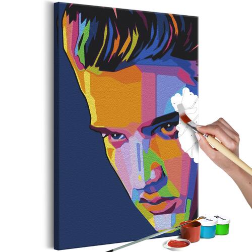 Mal selv billede - Colourful Elvis 40 x 60 cm