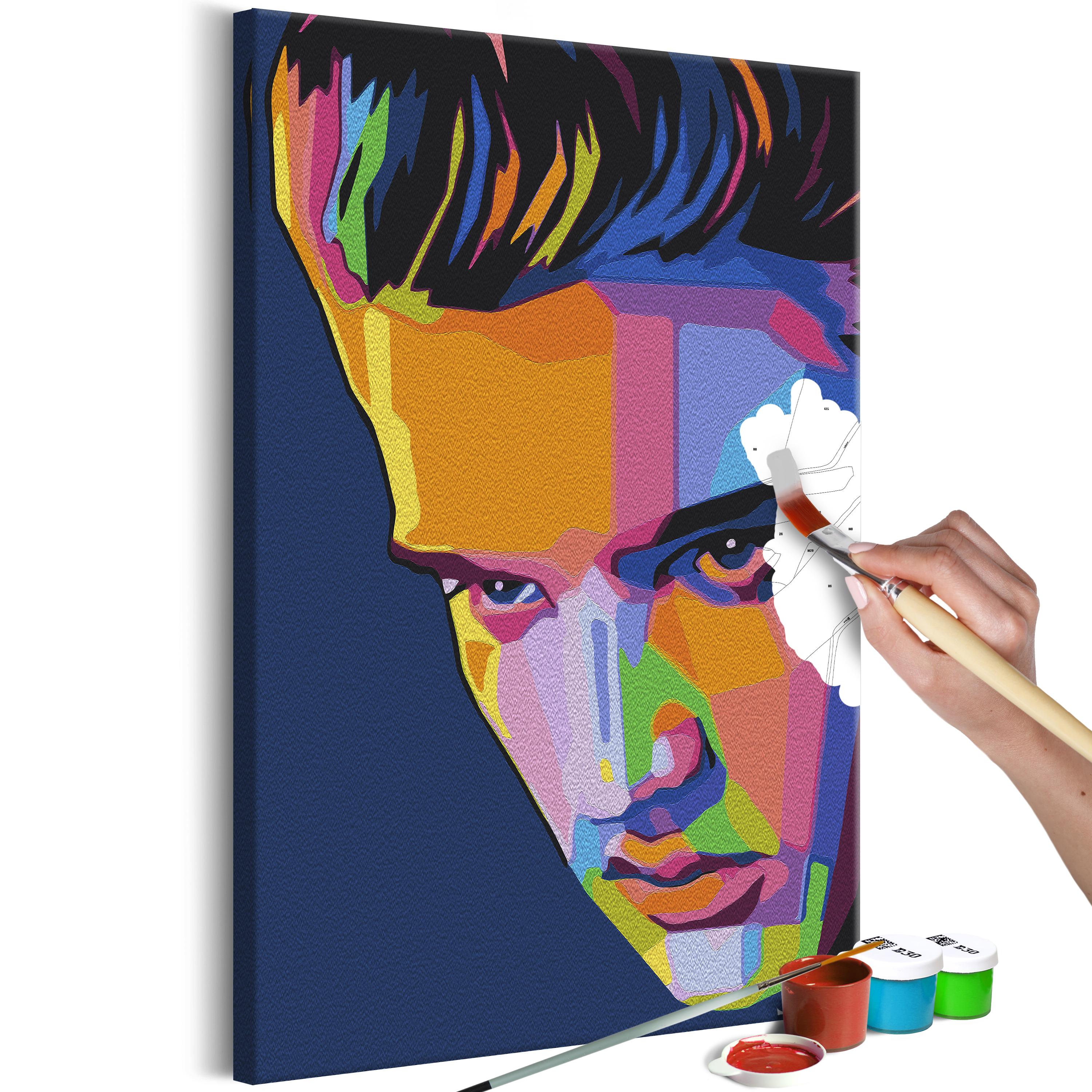 Mal selv billede - Colourful Elvis 40 x 60 cm