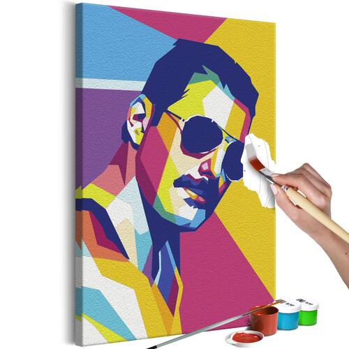 Mal selv billede - Colourful Freddie 40 x 60 cm
