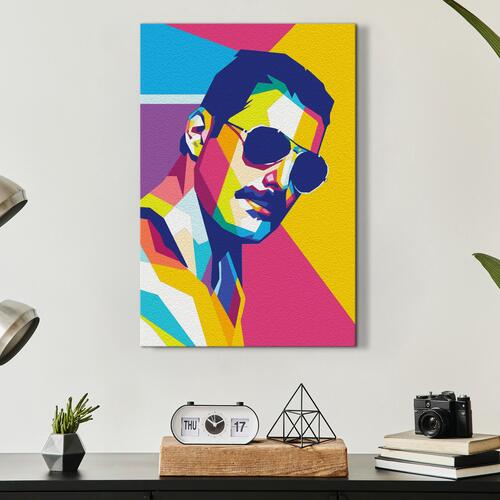 Mal selv billede - Colourful Freddie 40 x 60 cm