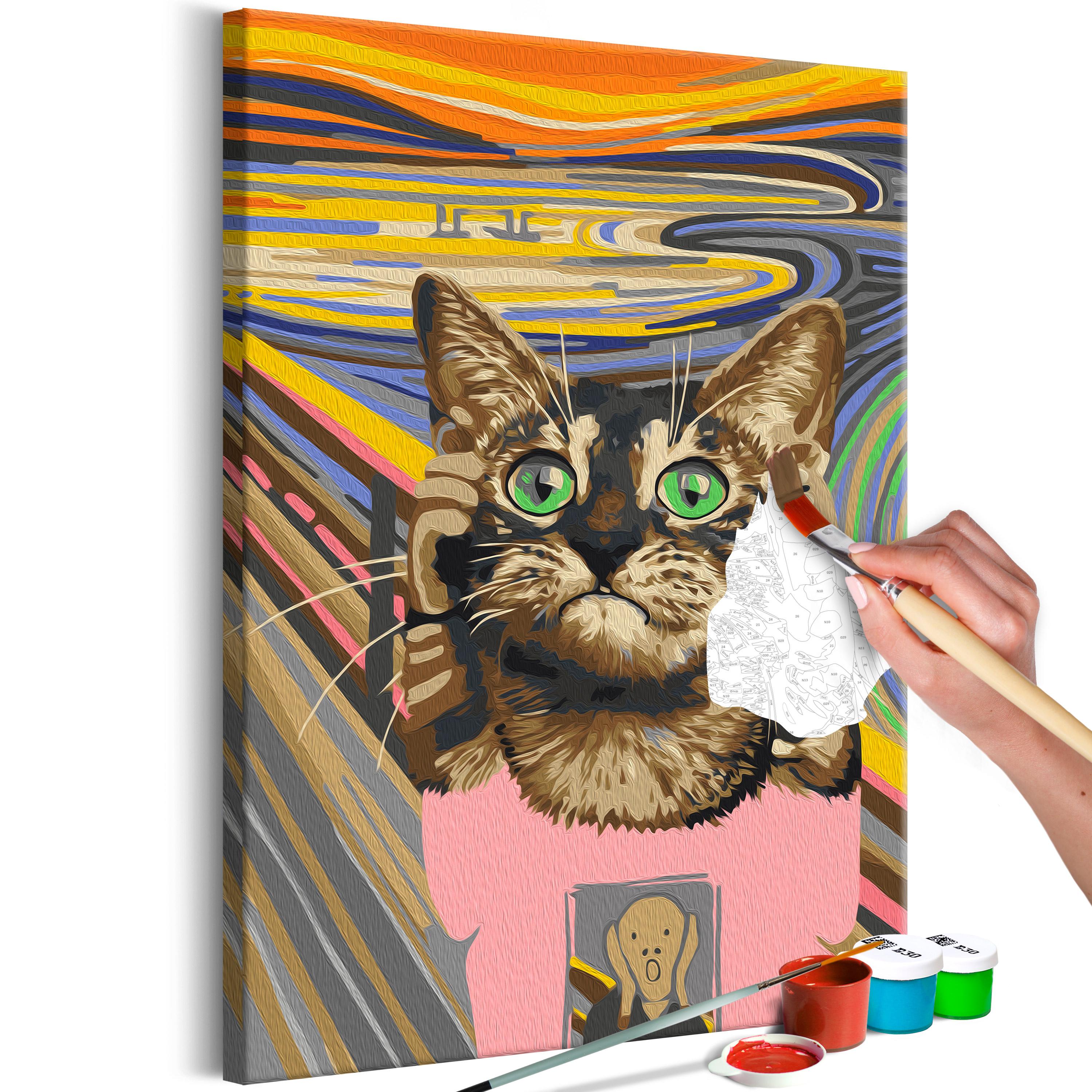 Mal selv billede - Cat Panic 40 x 60 cm