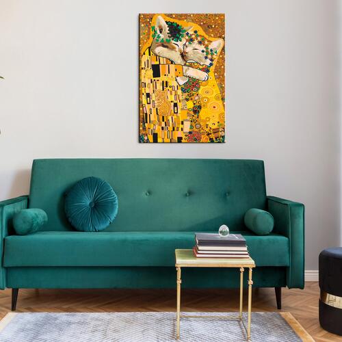 Mal selv billede - Kissing Cats 40 x 60 cm