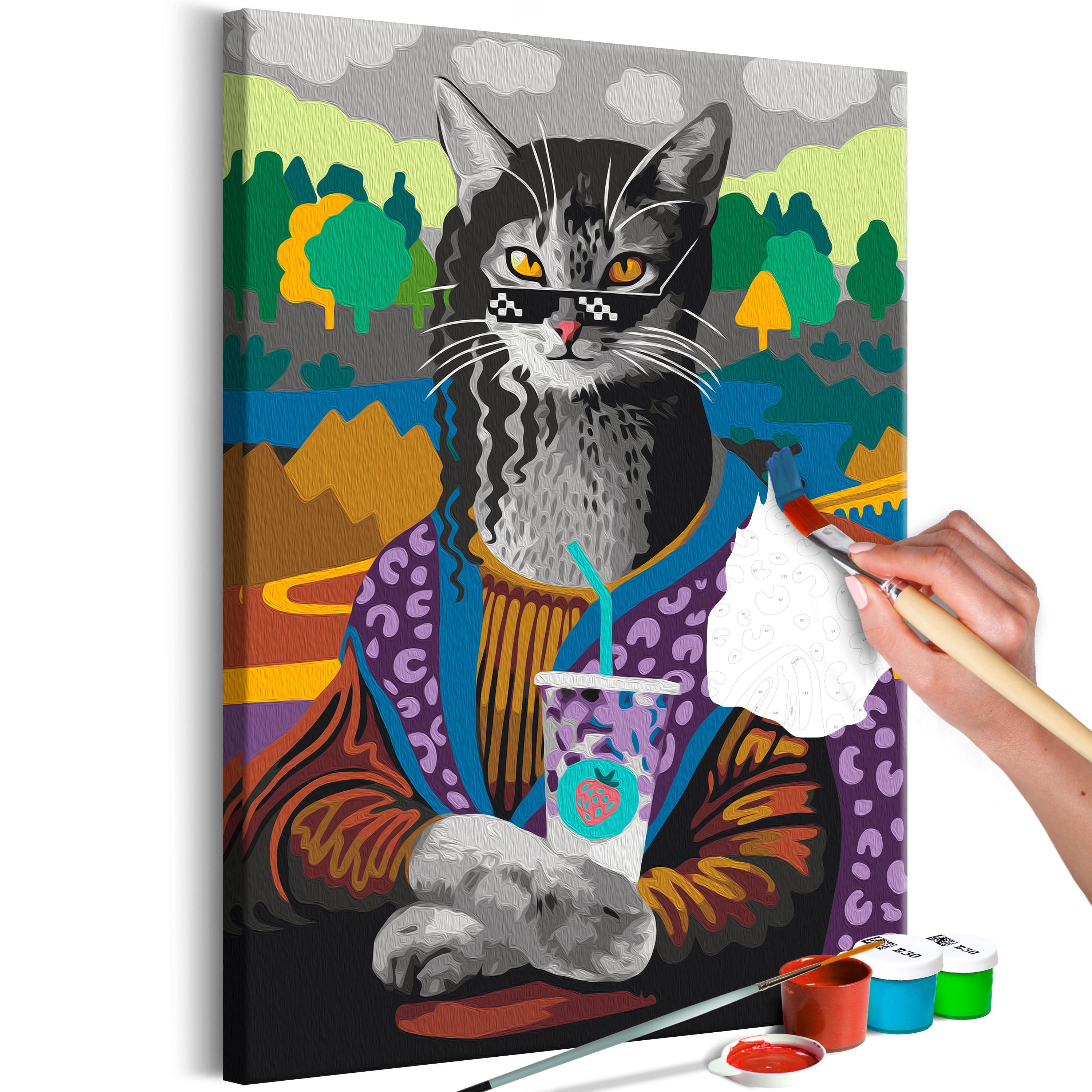 Mal selv billede - Mrs. Kitty Lisa 40 x 60 cm