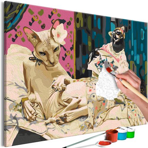 Mal selv billede - Lady Cat 60 x 40 cm